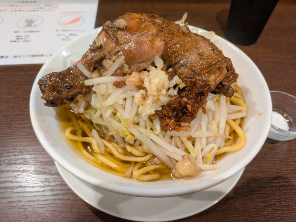 「二郎 小」@焼鶏ラーメン あらやの写真