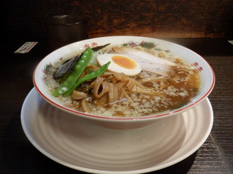 「朝ラー　太麺　小」@太平楽 泉店の写真
