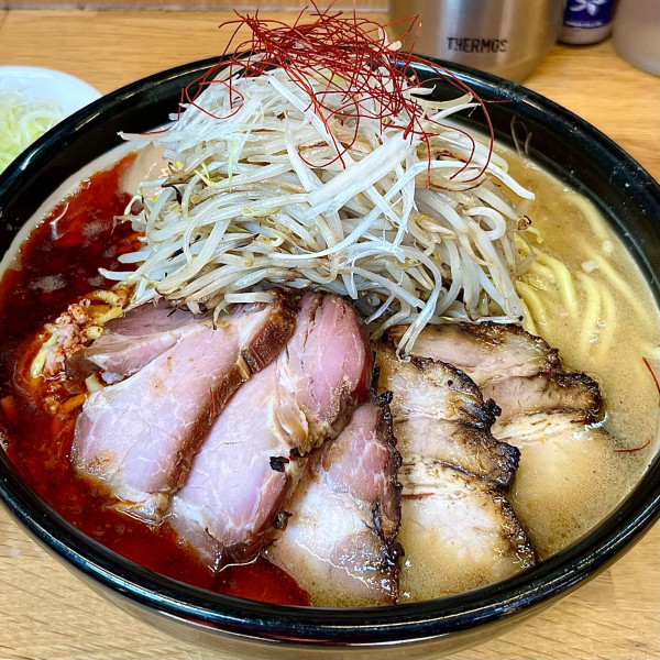 「味玉ちゃーしゅー辛味噌ラーメン 麺特盛 ねぎ」@味噌っ子 ふっくの写真