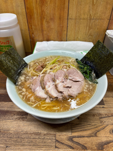 「ネギチャーシュー　中」@ラーメンショップ 厚木店の写真