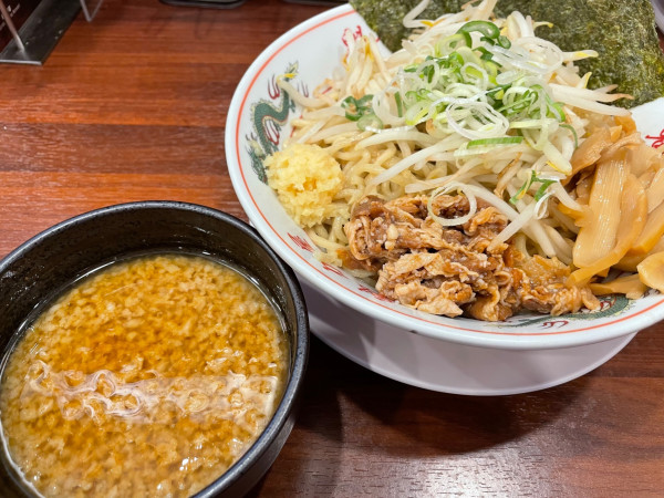 「生姜醤油肉つけ麺（味玉なし）」@ラーメン魁力屋 府中白糸台店の写真