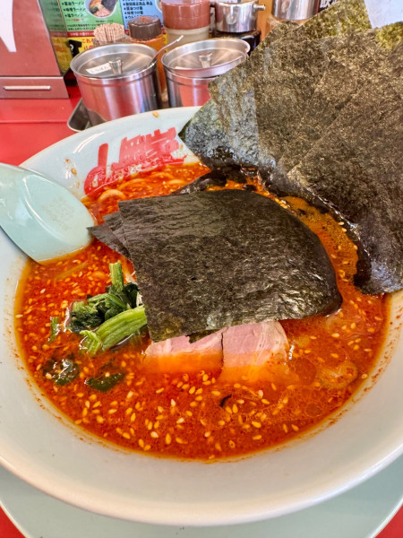 「辛味噌ラーメン激辛」@山岡家 山梨甲斐店の写真
