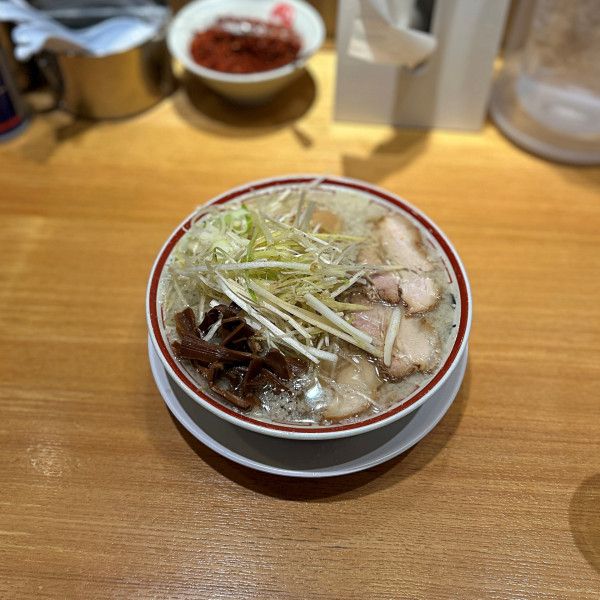 「ねぎそば＋味玉（こってり）」@中華そば専門 田中そば店 OTEMACHI ONEの写真