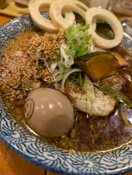 「味噌金・車麩＆味玉増し」@らーめん森や。の写真