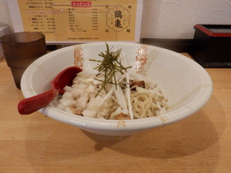 「まぜそば」@らーめん 鶴亀の写真