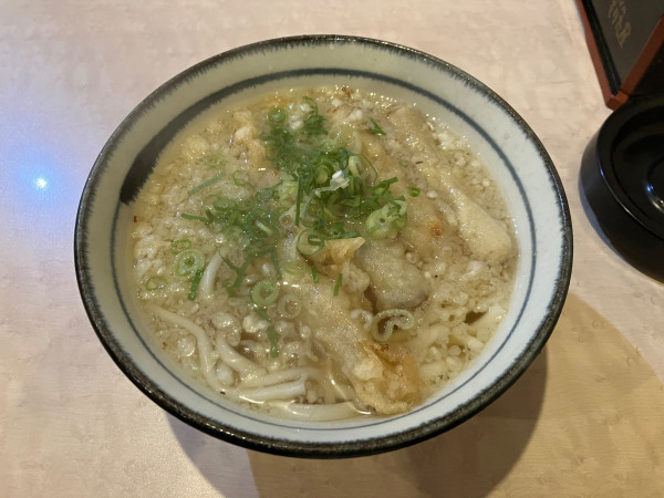 「ごぼ天うどん」@もりた屋 豊前田店の写真