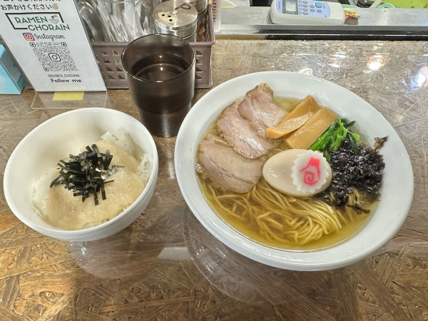 「ハイパー塩ラーメンととろろご飯」@RAMEN CHORAINの写真