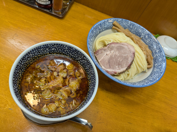 「辛味ゆずつけ麺　中盛」@らーめん逆流の写真