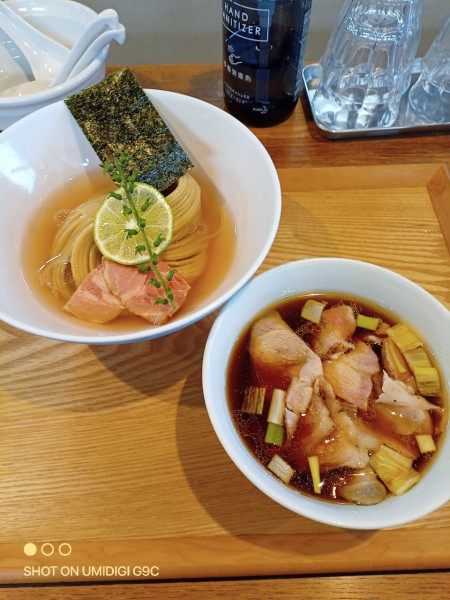 「昆布水つけ麺 醤油 味玉」@YOKOKURA STOREHOUSEの写真