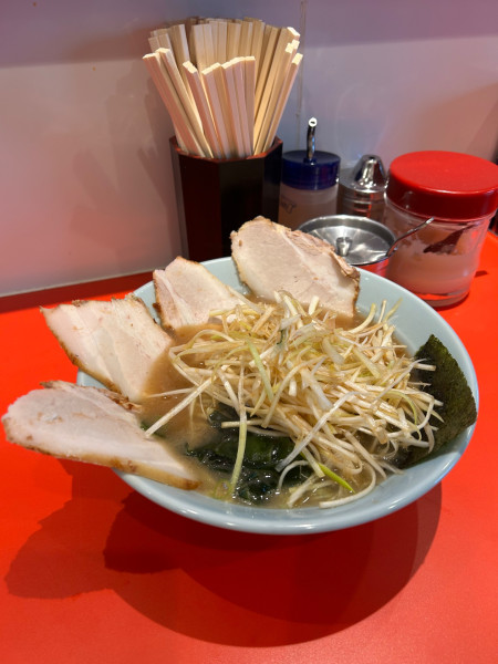 「ネギチャーシューメン」@ラーメンショップ〇化 横浜店の写真