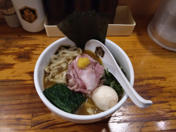 「特製濃厚伊勢海老超極太手もみらー麺(1700円)」@真鯛らーめん 麺魚の写真