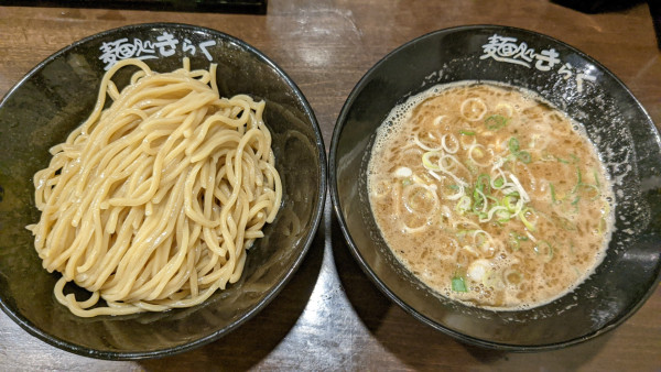 「つけ麺（中）1000円」@麺処きらく 東武練馬の写真