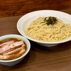 サッポロ赤星＋キムチ→ 丸長チャーシューつけそば 塩変更