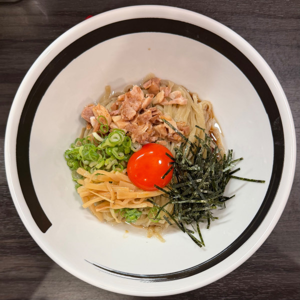 「香油そばA（卵黄・刻みのり）」@香油そば TSUCHINOTOMIの写真