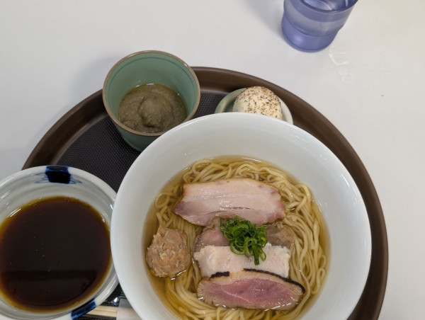 「釜揚げ式特上昆布水つけ麺醤油ver」@金沢 麺つみきの写真