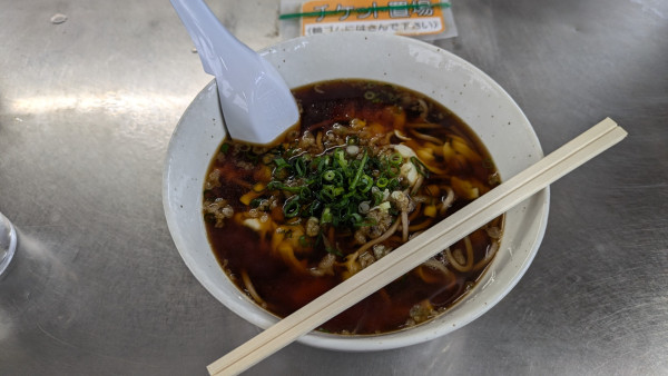 「チーズそば」@富士見そば 上りホーム店の写真
