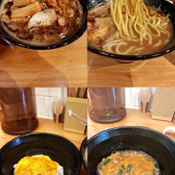 『にんにく焼味噌ラーメン+焼チーズ飯(￥1300+300)』