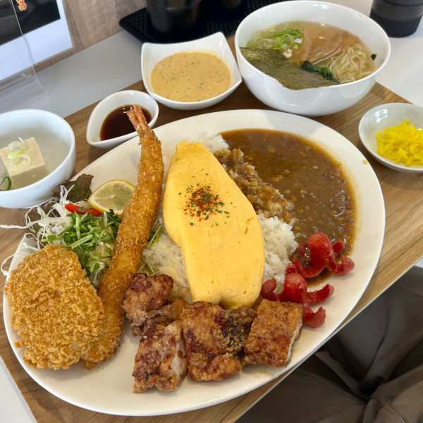 「ワンプレート定食（塩ラーメン）」@東京ラーメン がっつり定食 クレインの写真