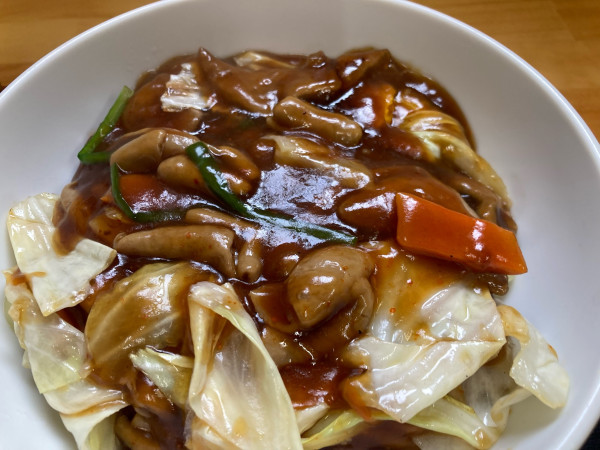 「スタミナ冷やしホルモントッピング」@我流食堂総本店の写真