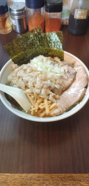 「しょうゆ中華そば+玉ねぎ」@手打ち中華そば 酒田の写真