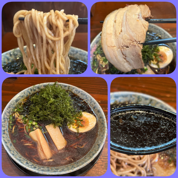 「熟成醤油ラーメン¥800+岩のり¥150」@古式ラーメン 鶴亀の写真