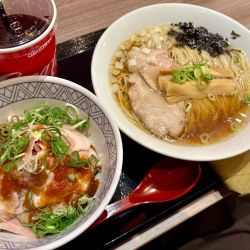 牡蠣そばコンボ