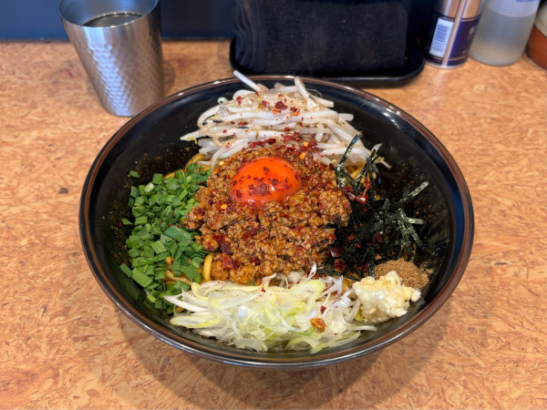 「味噌らーめん屋の台湾まぜそば（950）特盛（200）」@味噌らーめん屋 ちょりんの写真