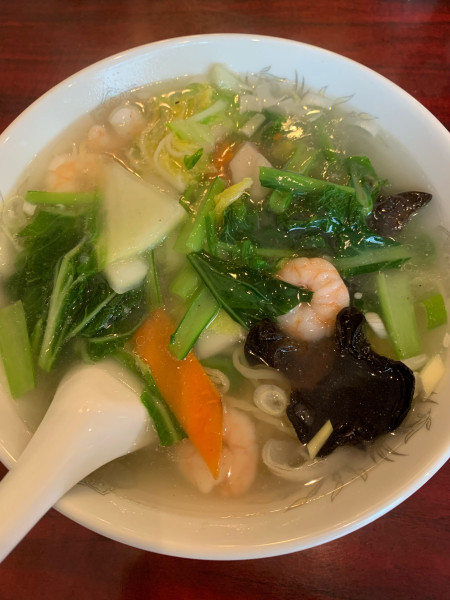 「エビそば(塩味)」@中華料理 東海飯店の写真