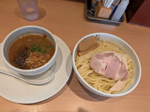 「エビ、つけ麺、大盛」@らぁ麺 はやし田 町田店の写真