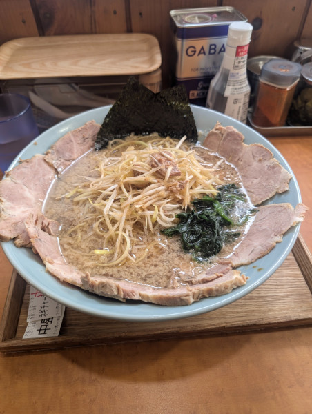 「ネギチャーシュー中盛り」@ラーメンショップ大門 福大亭の写真