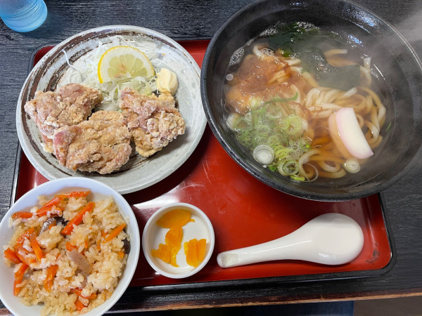 「鶏から揚げ定食　￥１３００」@なかっち庵の写真