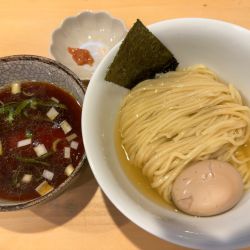 鰹昆布水つけ麺 (醤油)