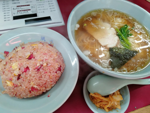 「ラーメン＆半チャーハン」@江戸っ子ラーメン 珉亭の写真