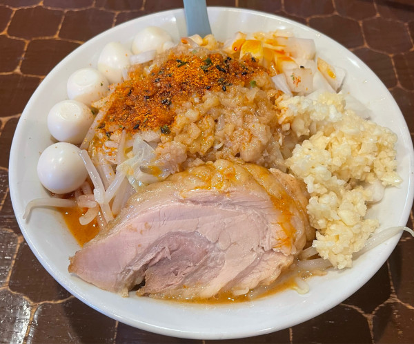 「辛豚そば」@茨城豚そば 特龍 本店の写真