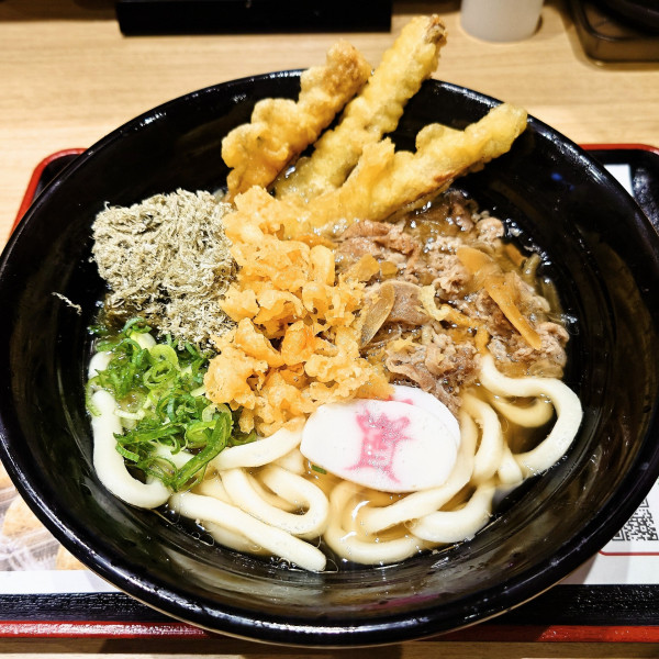 「肉ごぼう天うどん」@資さんうどん 南柏店の写真