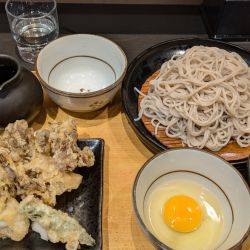 【期間限定】舞茸天せいろ、二枚玉子