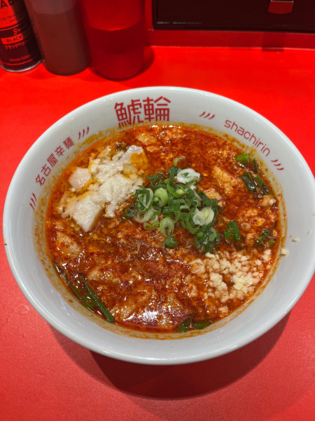 「旨辛にんにくラーメン（こんにゃく麺）＋1辛」@名古屋辛麺 鯱輪 宮崎橘通り店の写真
