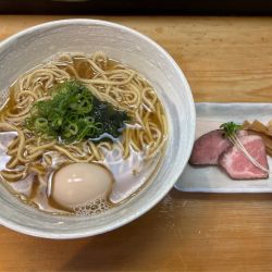 濃厚しもきた卵味玉いりこそば