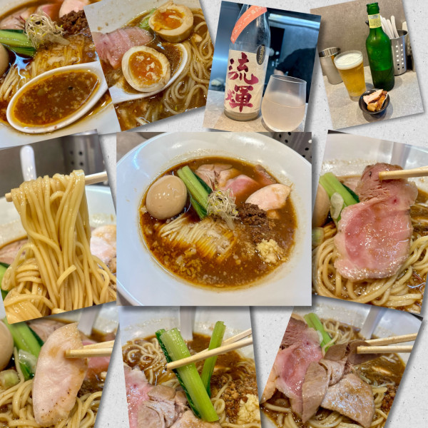 「【期間限定】スパイス味噌ラーメン+味玉+ﾋﾞｰﾙ+日本酒」@BIRI BIRI CRUSH MENの写真