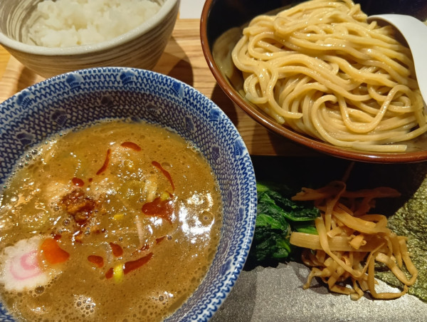 「担々つけ麺　ライス」@つけ麺・らーめん 波海拉の写真
