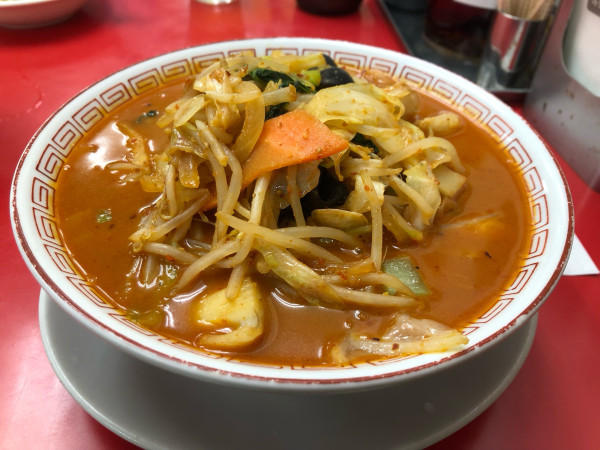 「牛モツ味噌らぁめん」@大阪王将 東長崎店の写真