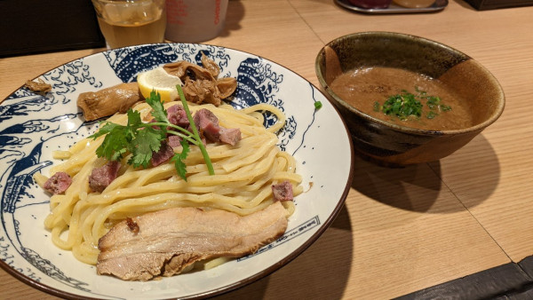 「ラム醤油スープつけめん1000円」@自家製麺 MENSHO TOKYOの写真