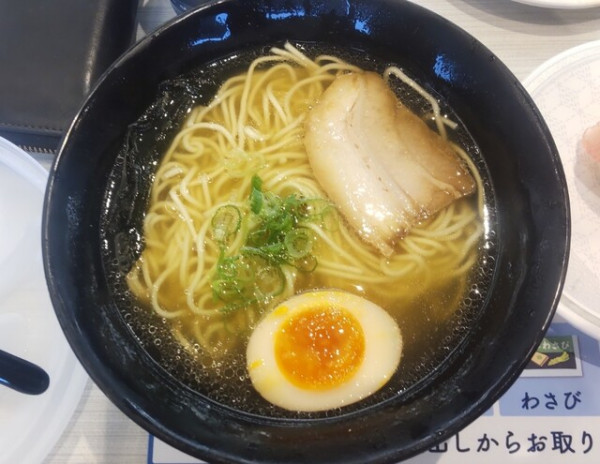 「貝節塩ラーメン 429円」@はま寿司 南陽ショッピングプラザ店の写真