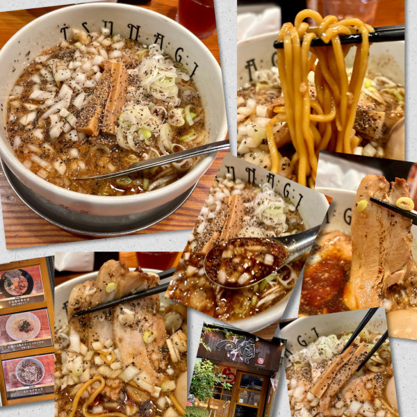 「【10月限定】ヱビスブラック～Ｗネギ添え～」@らぁ麺屋 つなぎの写真