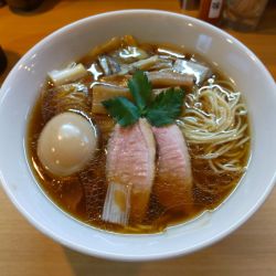 味玉鴨だし醤油