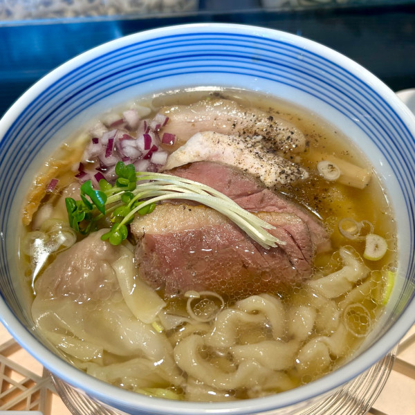 「特製中華そば 塩」@中華そば 炎の写真