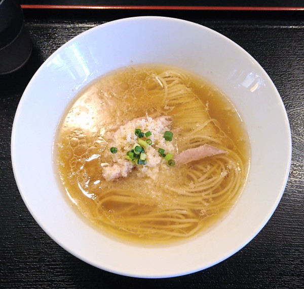 「山わさびの白醤油そば【限定】」@麺堂にしき 西武新宿店の写真