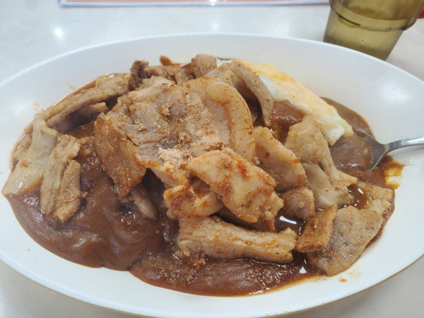 「スタミナ・焼・5倍(1080円)」@スタミナカレーの店 バーグ 弥生町店の写真