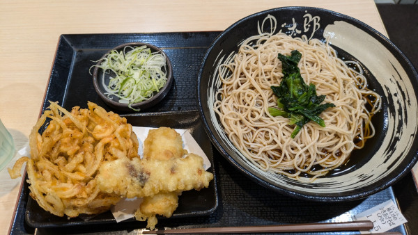 「(数量限定)桜えびのかきあげそば、太刀魚のちくわ天」@ゆで太郎 淡路町店の写真