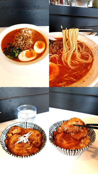 「『担々麵+チャーシュー丼 小(￥1050+380)』」@中華そば専門店 一六食堂の写真